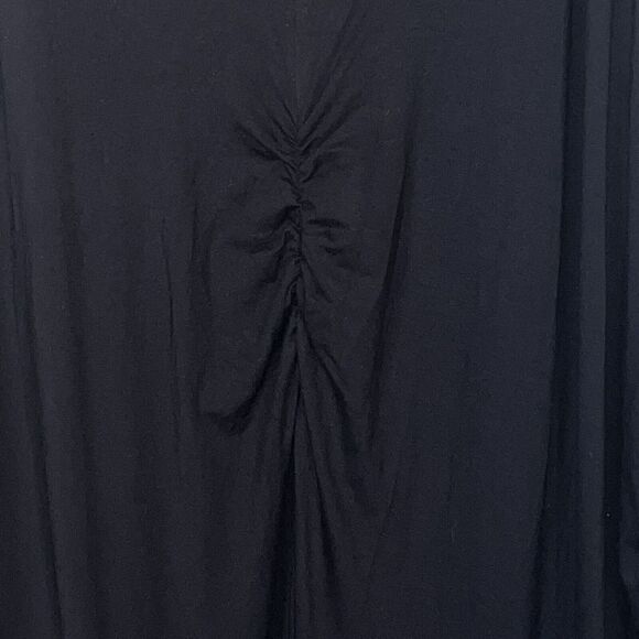 ASOS‎ Design Curve Dress Sz 20 Black Draped Crossover Neck Midi Tapered - Picture 10 of 14